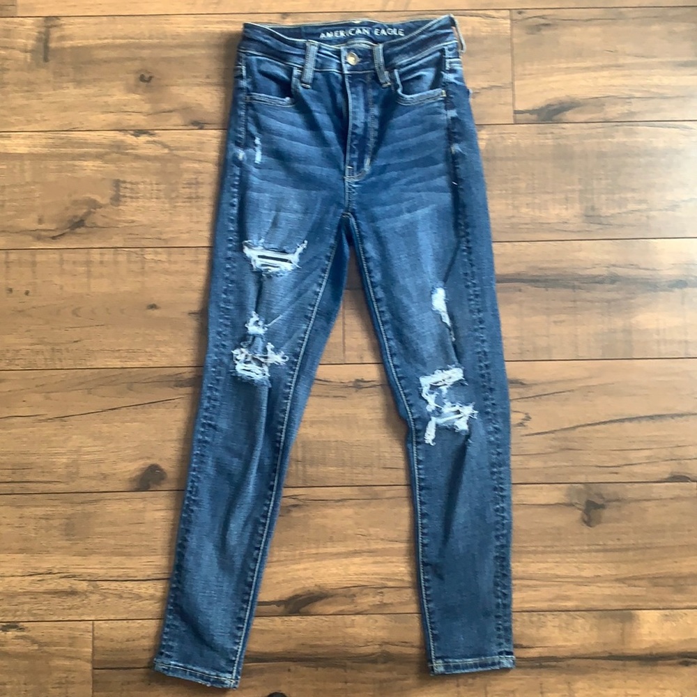 American Eagle ripped jeans